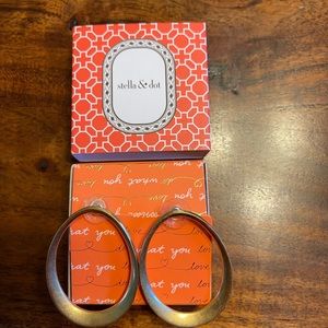 Stella & Dot Georgia Gold Hoop Earrings